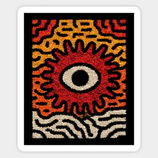 Primal Sun God | The Cosmic Eye Tapestry Magnet
